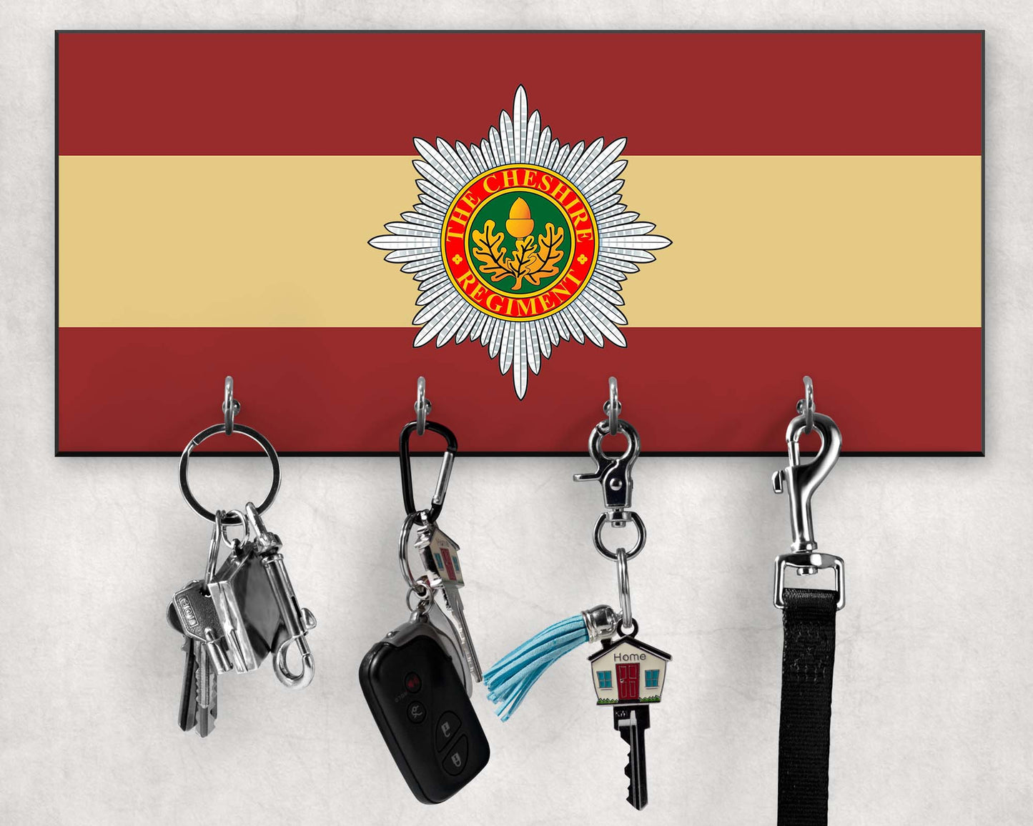 Cheshire Regiment - Wooden Key/Beret Hook