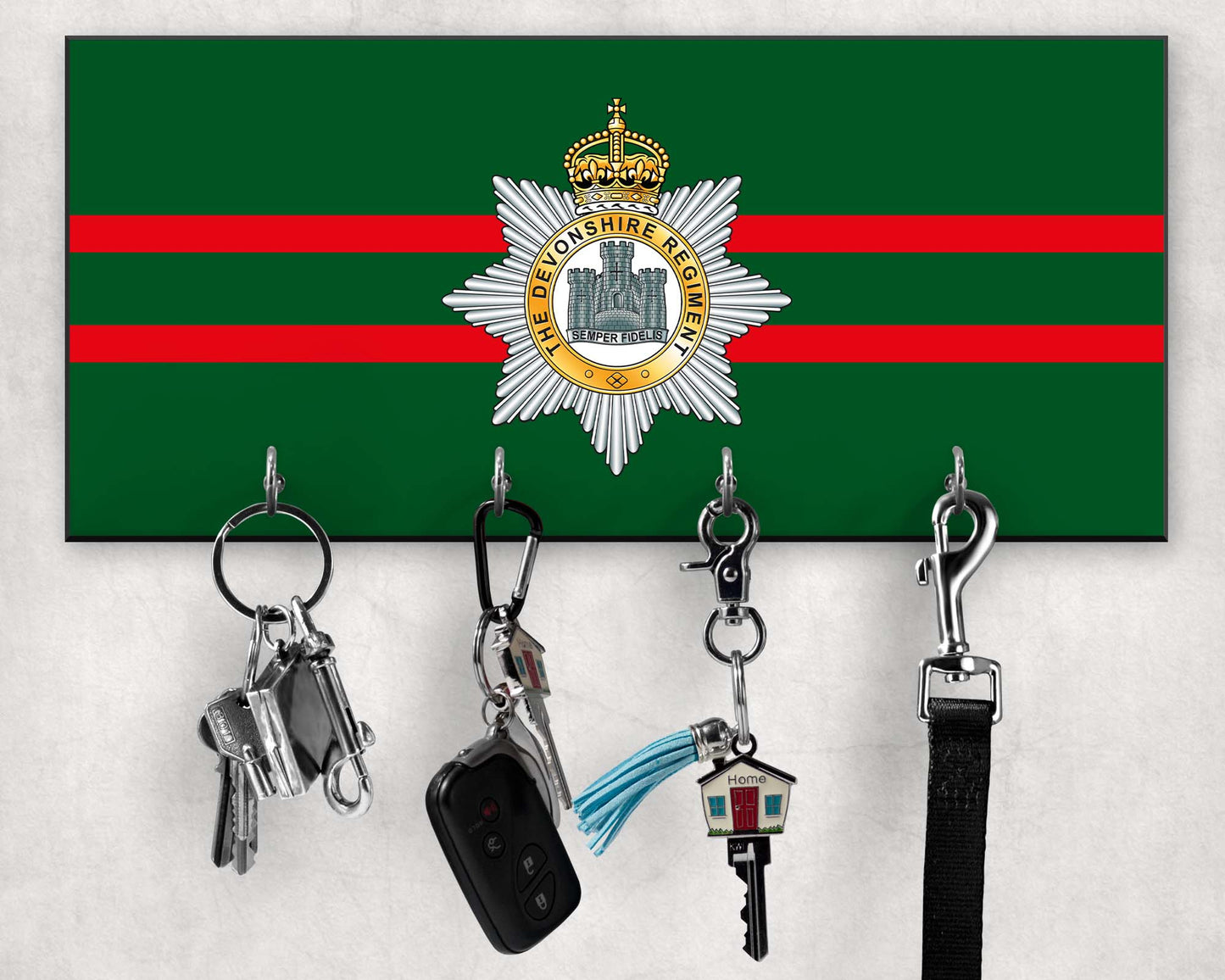 Devonshire Regiment - Wooden Key/Beret Hook