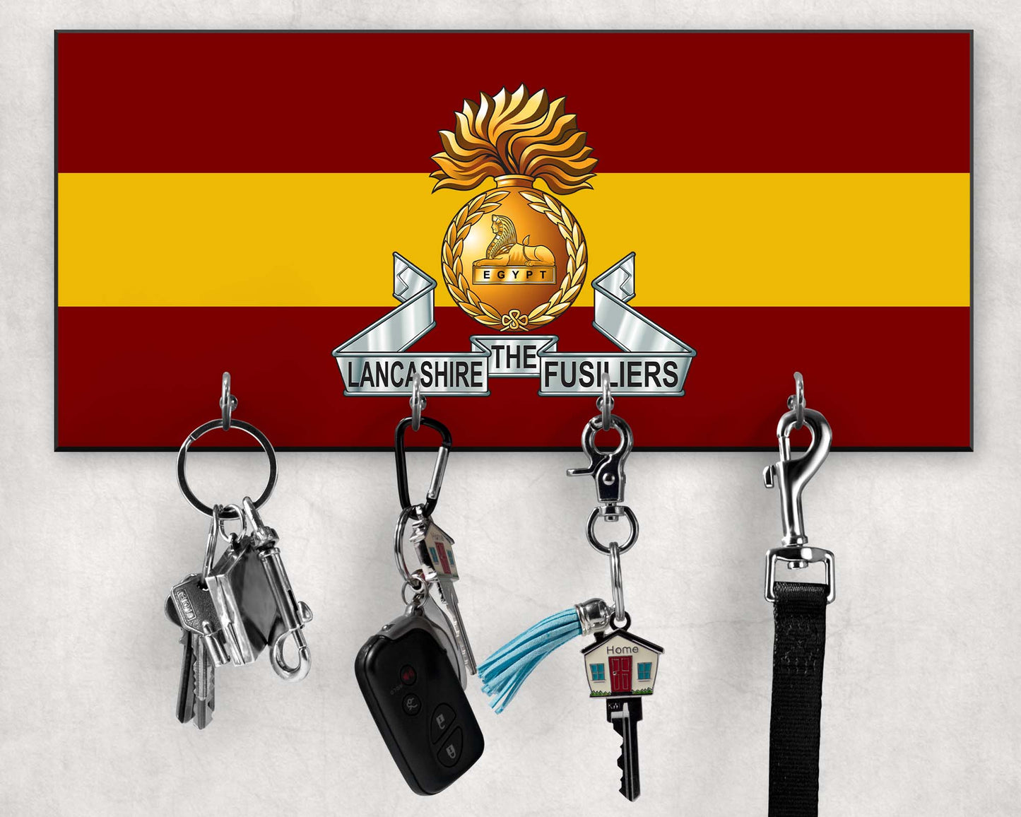 Lancashire Fusiliers - Wooden Key/Beret Hook
