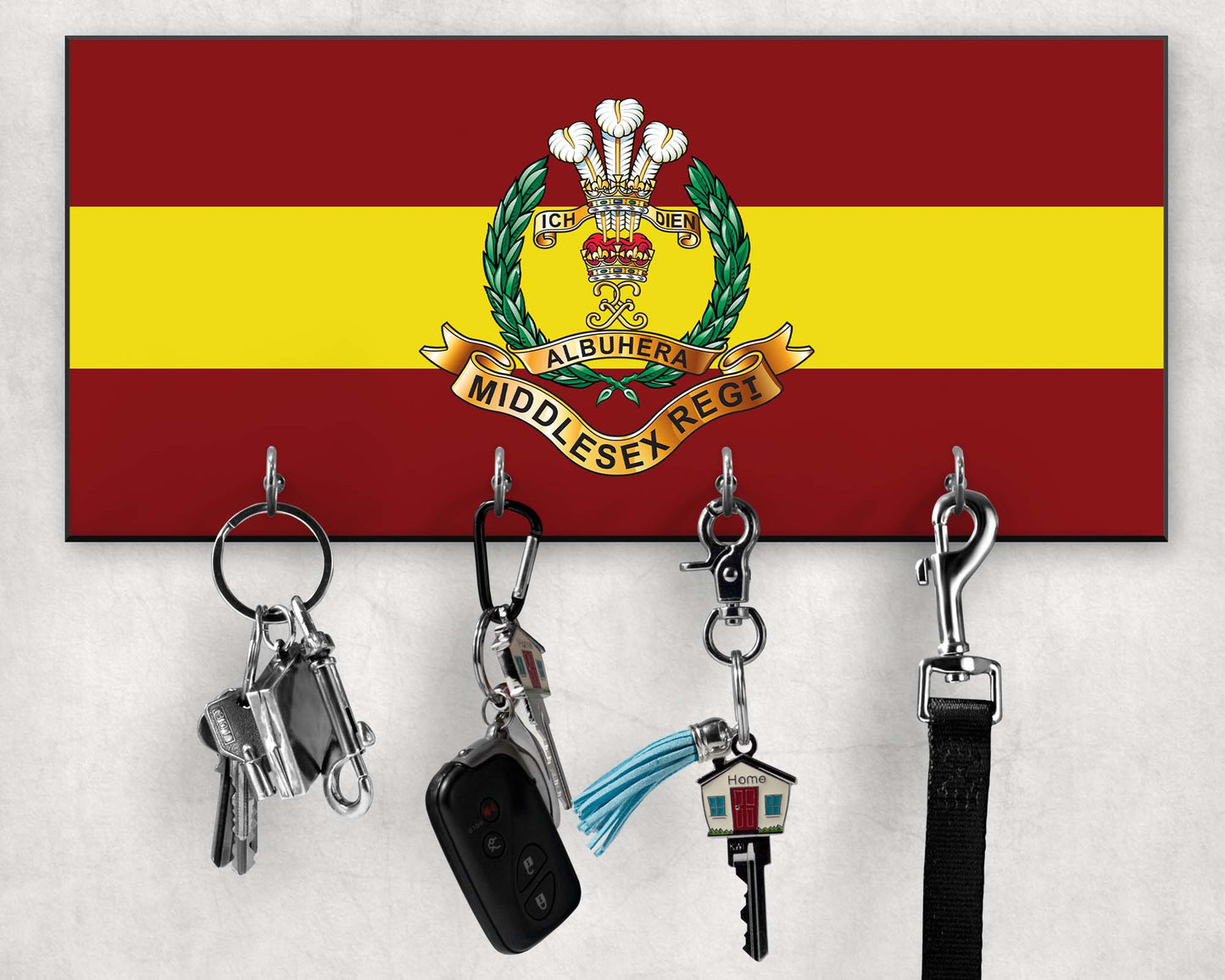 Middlesex Regiment - Wooden Key/Beret Hook