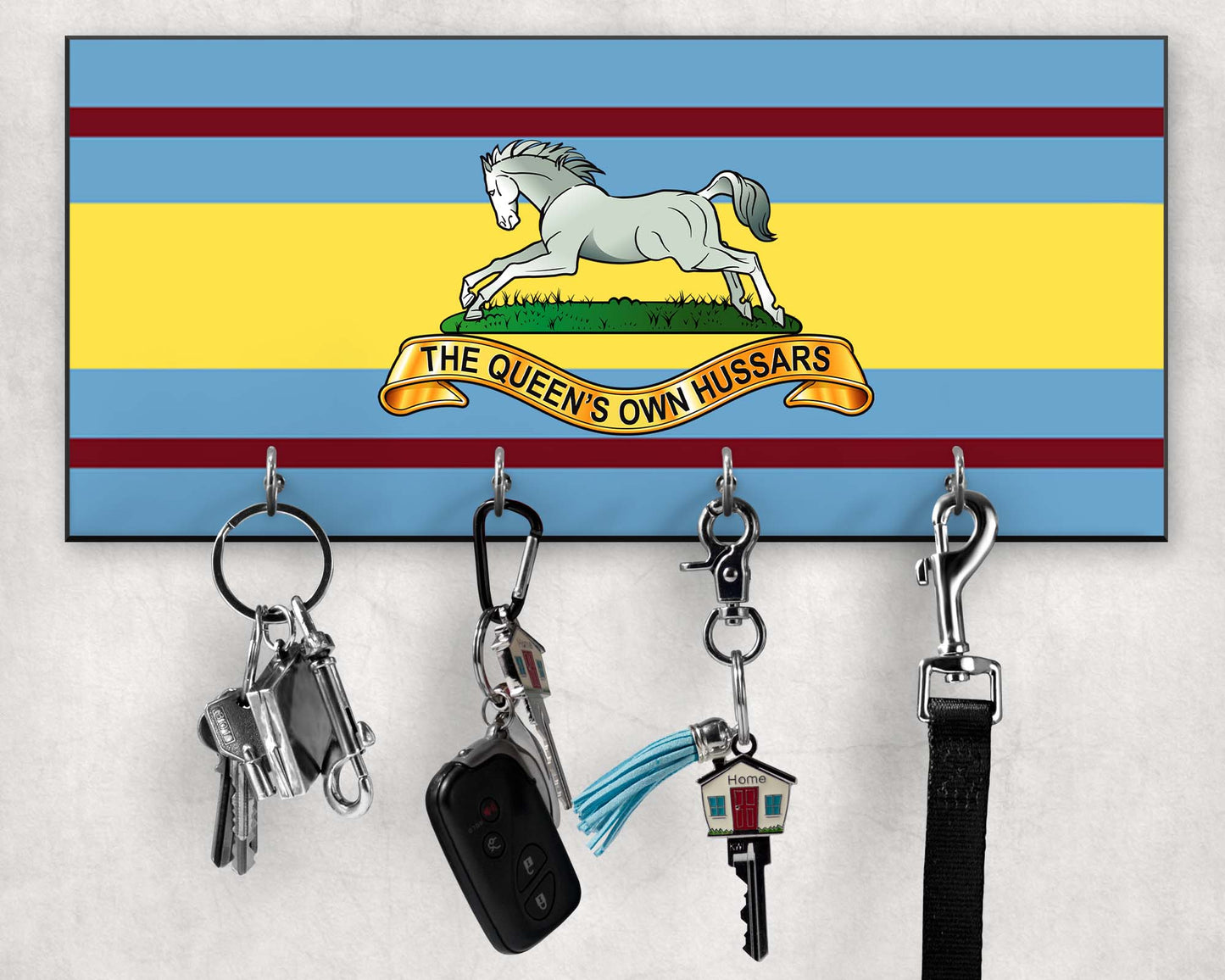 Queen's Own Hussars - Wooden Key/Beret Hook