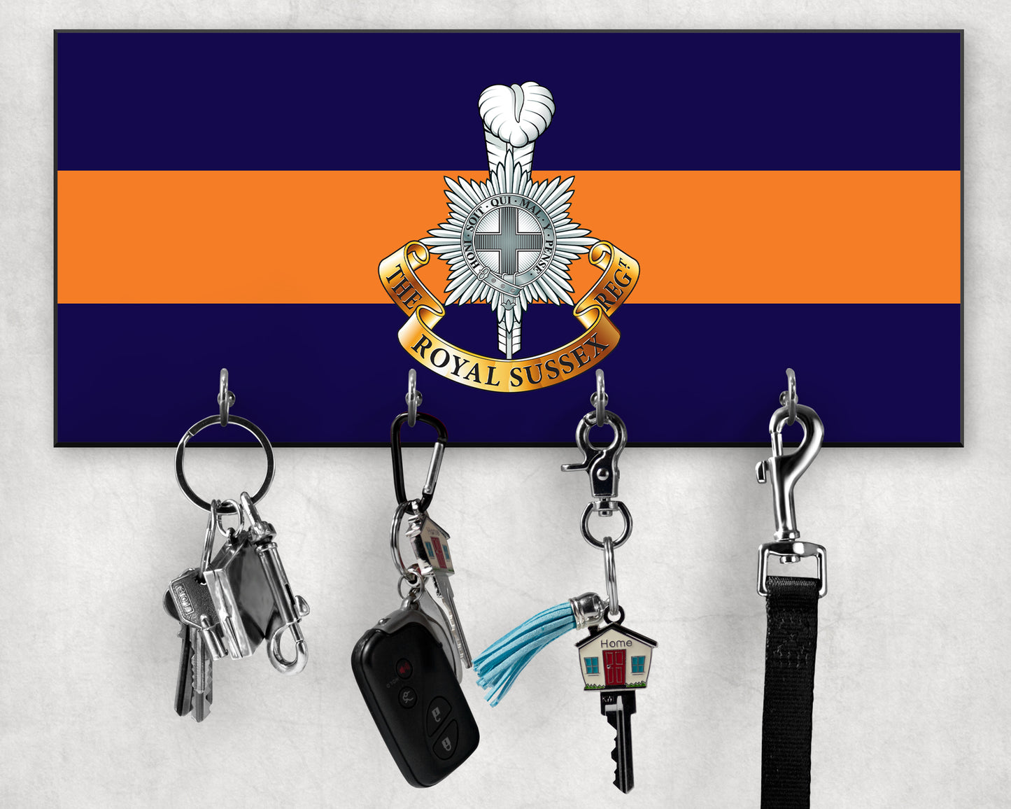 Royal Sussex Regiment - Wooden Key/Beret Hook
