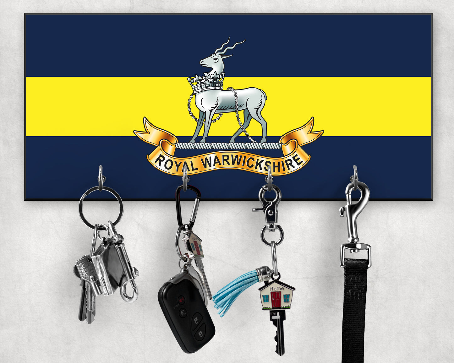 Royal Warwickshire Regiment - Wooden Key/Beret Hook