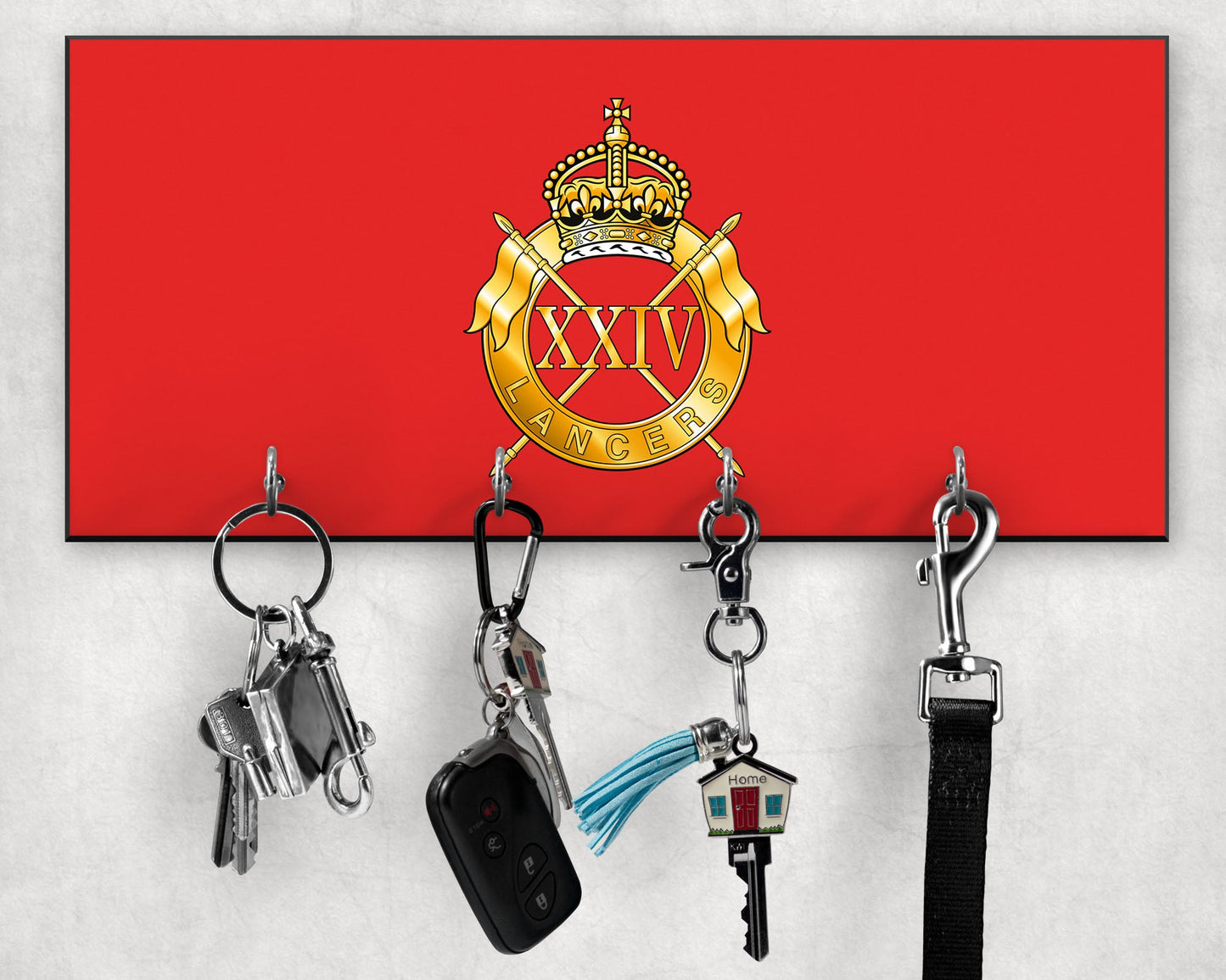 24th Lancers - Wooden Key/Beret Hook