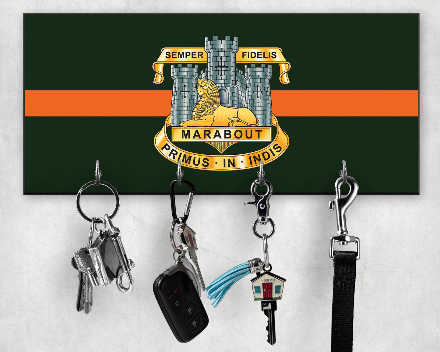 Devonshire & Dorset Regiment - Wooden Key/Beret Hook