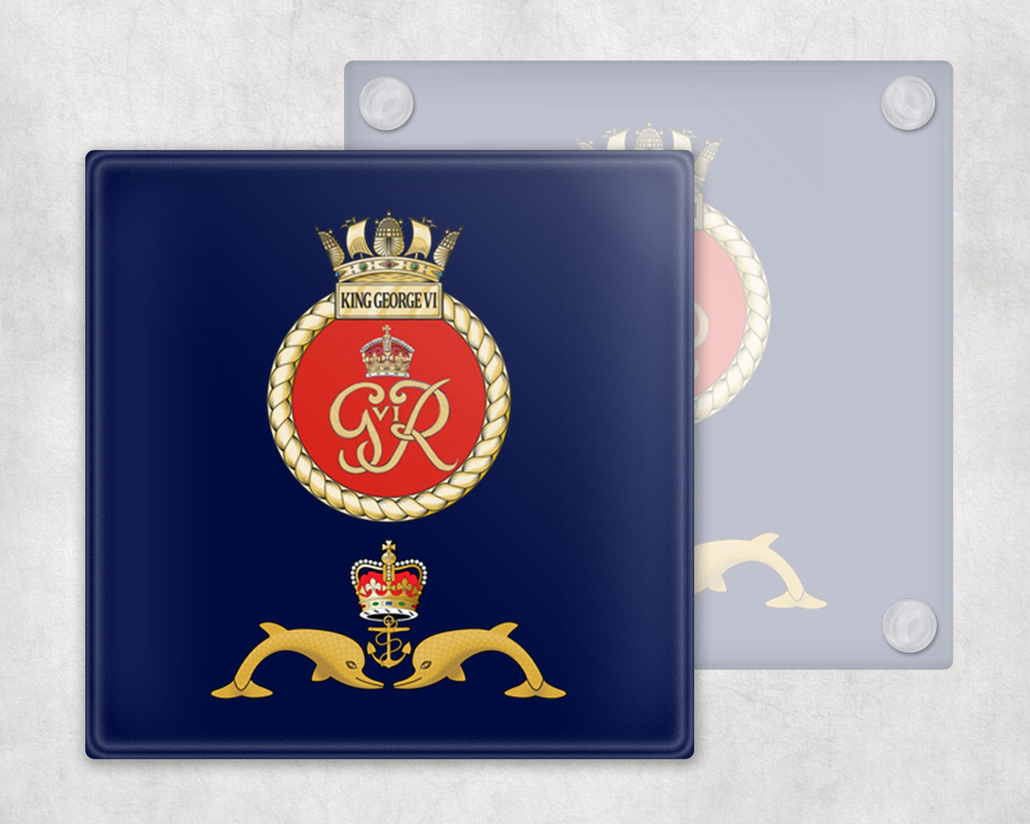 HMS King George VI - Glass Coaster