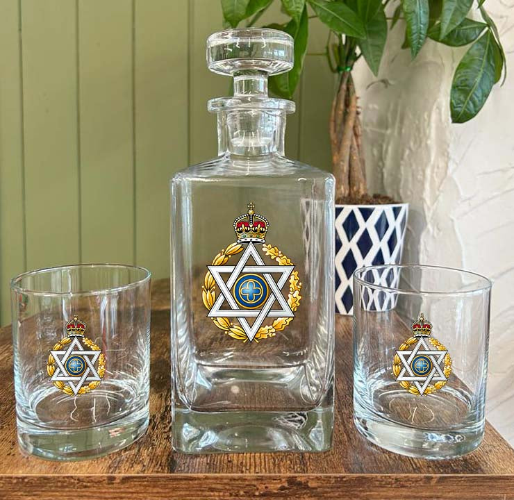 Royal Army Chaplains' Department Jewish - Decanter (New King's Crown)