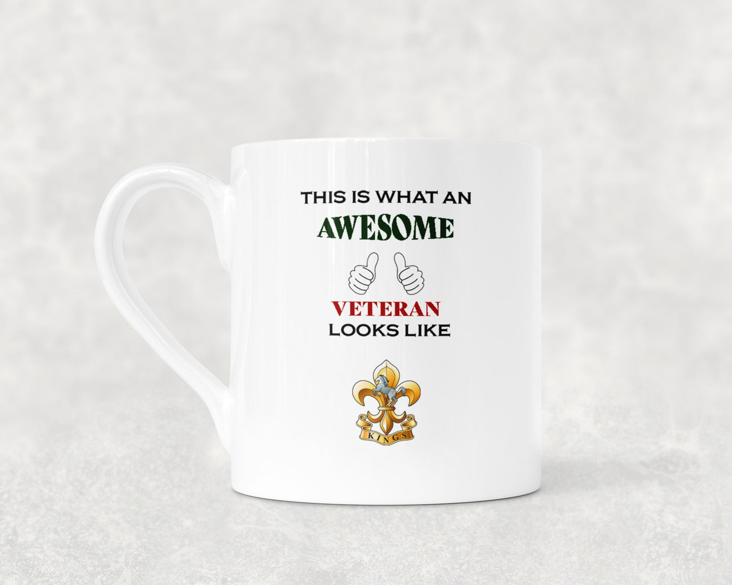 Kings Regiment - Veteran - Bone China Mug
