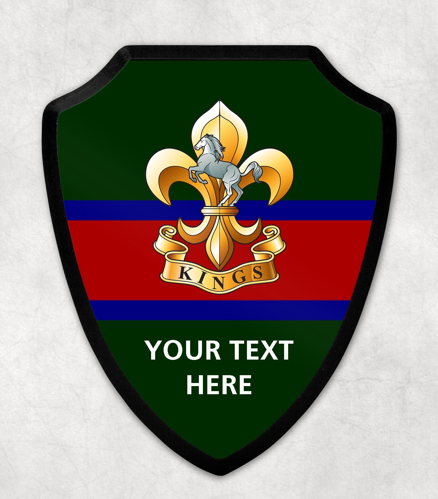 Kings Regiment - Printed Wall Shield