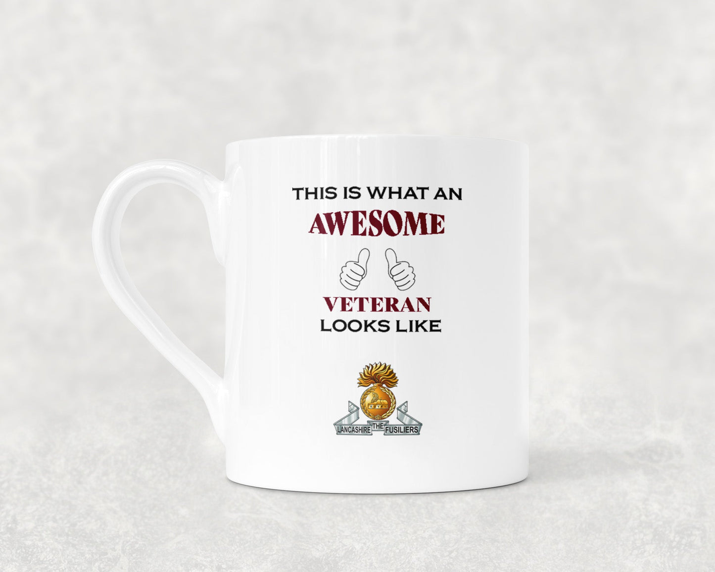Lancashire Fusiliers - Veteran - Bone China Mug
