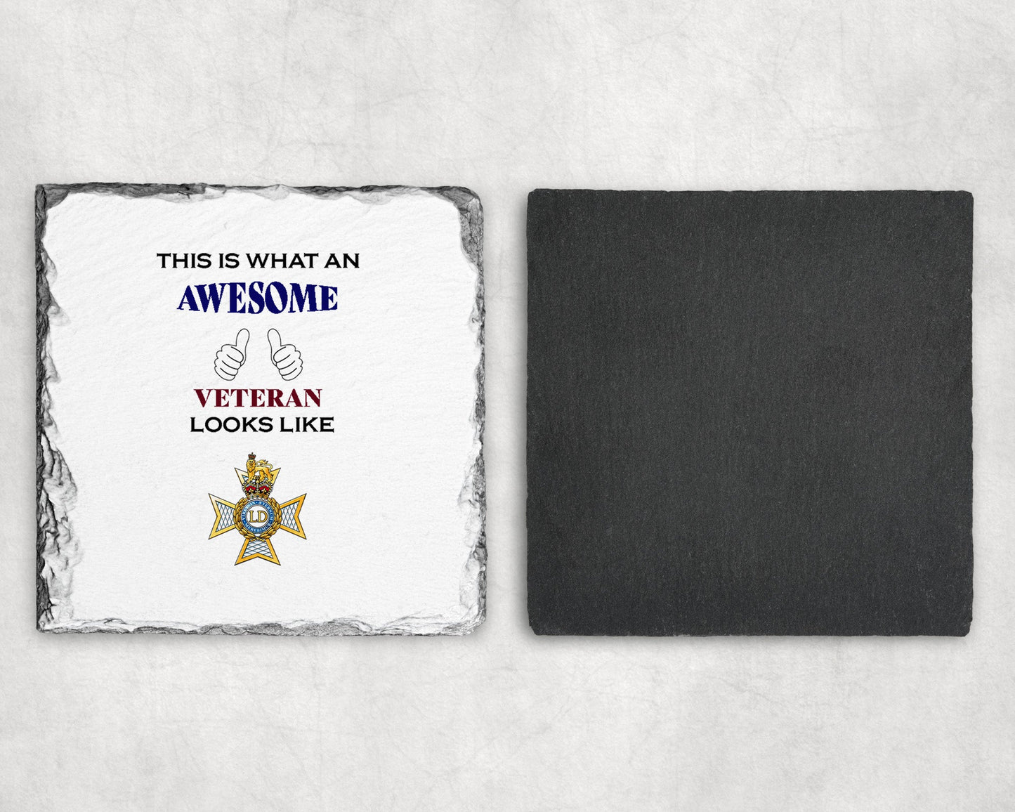 The Light Dragoons - Veteran - Slate Coaster