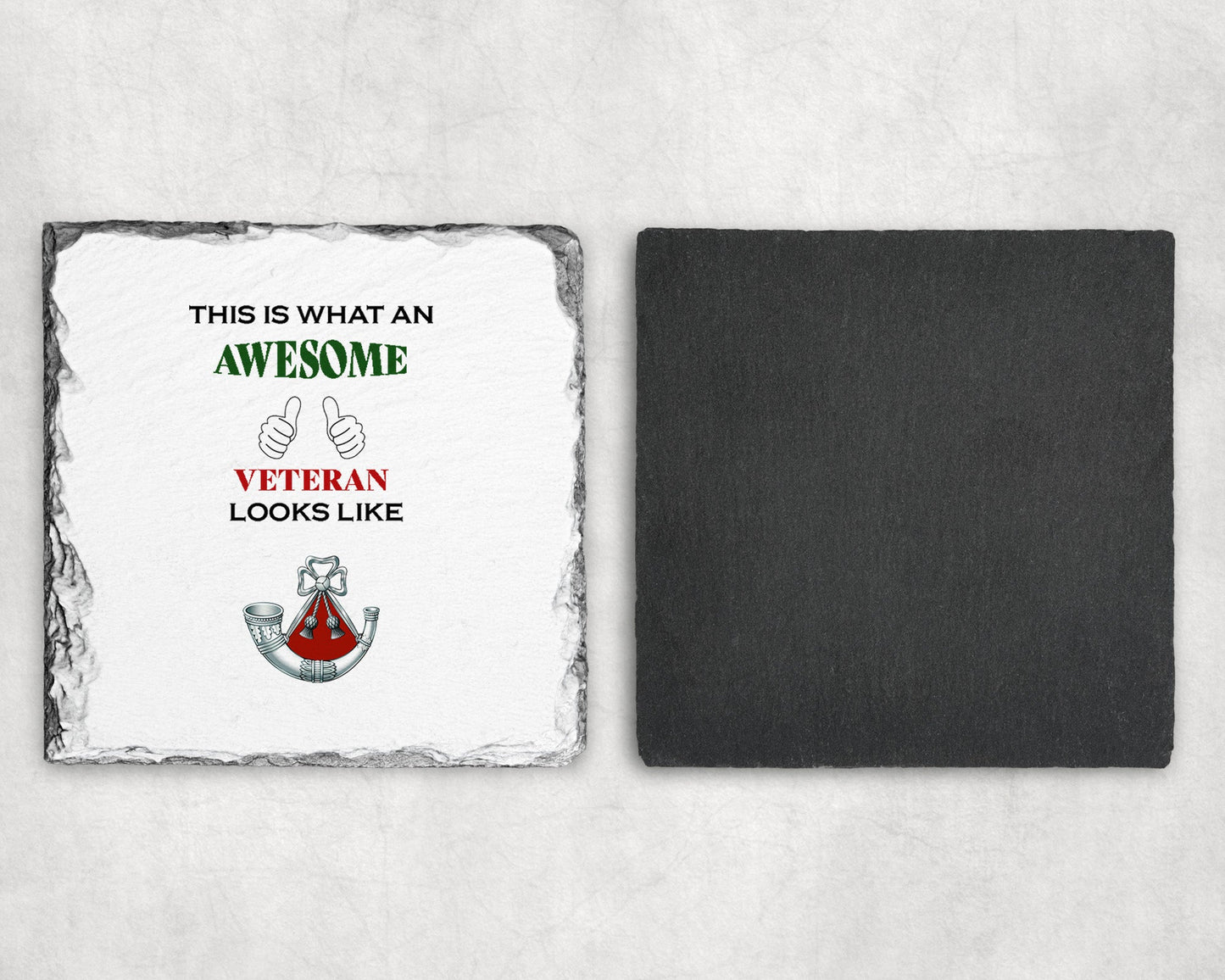 Light Infantry - Veteran - Slate Coaster