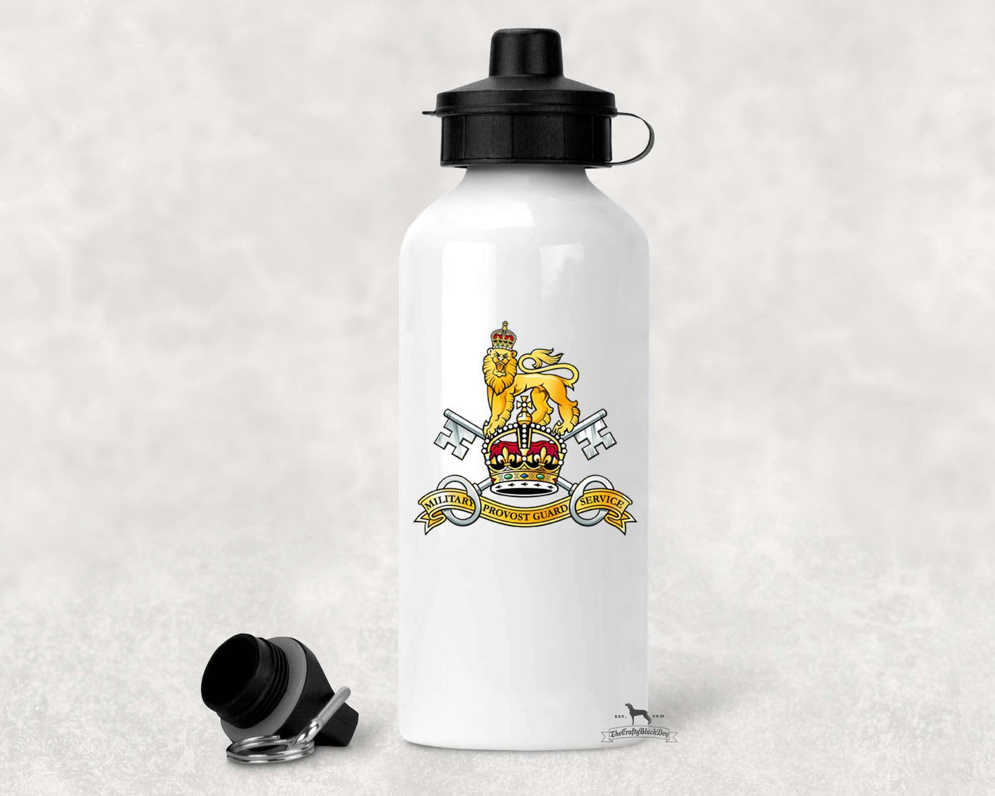 Military Provost Guard Service - ALUMINIUM WATER BOTTLE (New King's Crown)