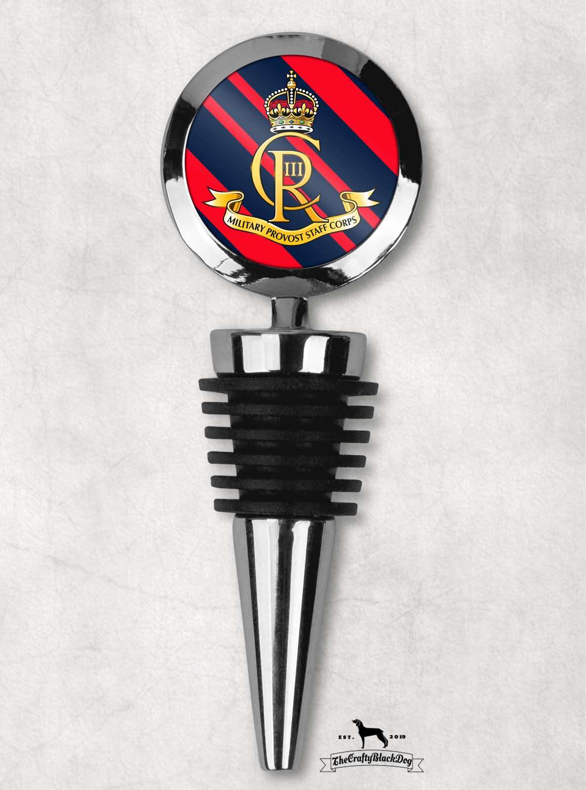 Military Provost Staff Corps - Wine Bottle Stopper (New King's Crown)