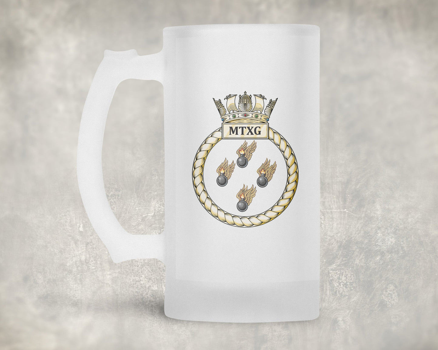 Mine Threat Exploitation Group (MTXG) - Frosted Stein/Tankard/Beer Mug - Frosted Stein/Tankard/Beer Mug