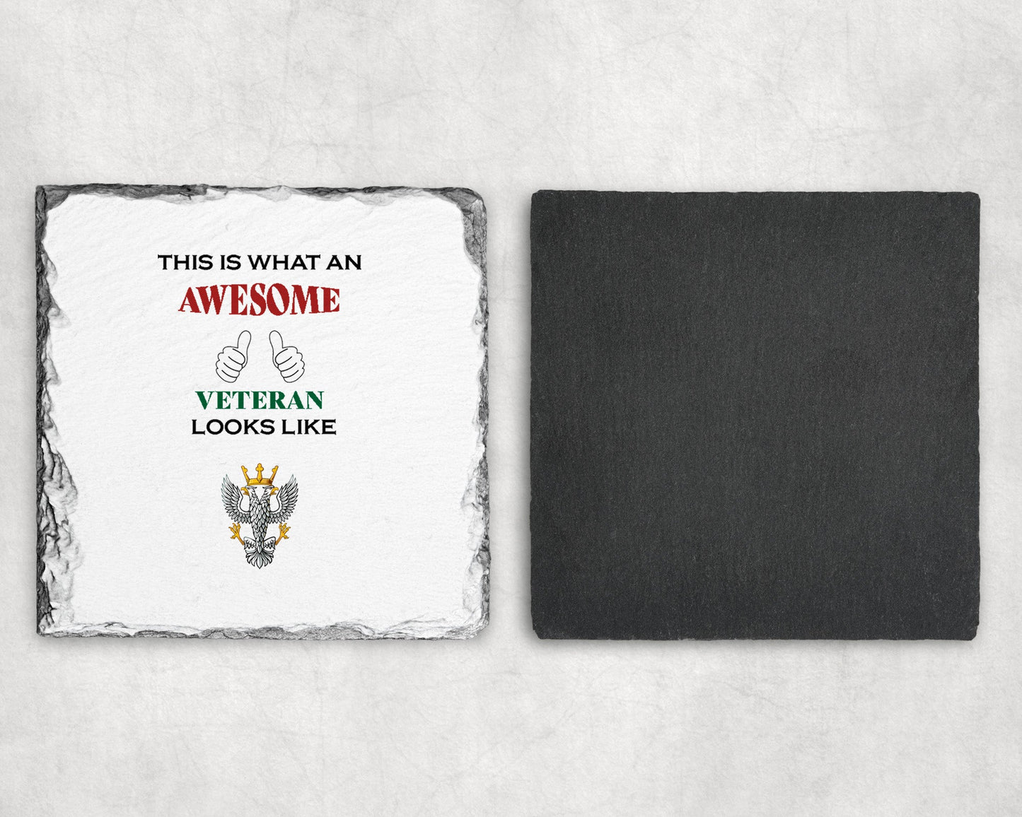 The Mercian Regiment - Veteran - Slate Coaster