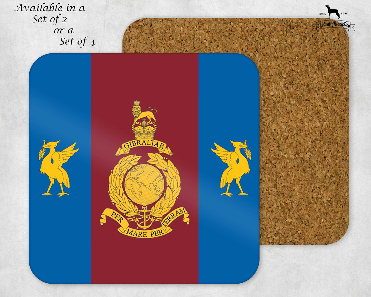 Royal Marines Reserve Merseyside - Coaster Set