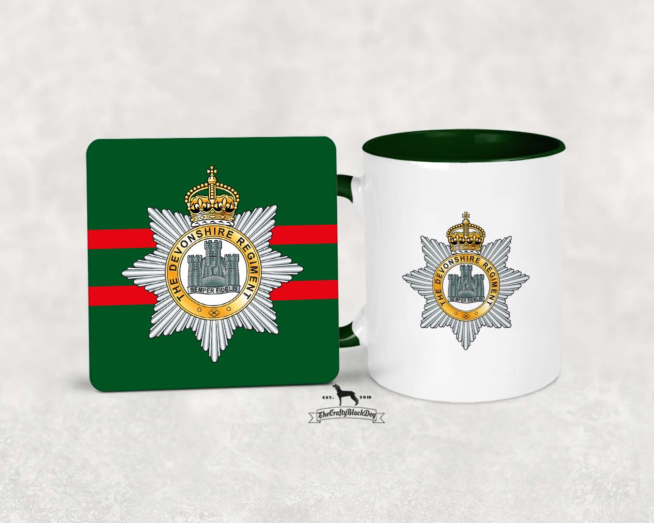 Devonshire Regiment - - MUG and COASTER SET