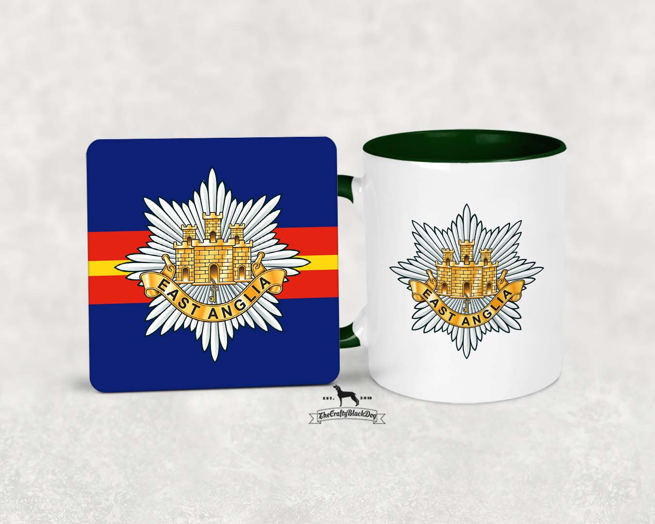 East Anglia Regiment - - MUG and COASTER SET