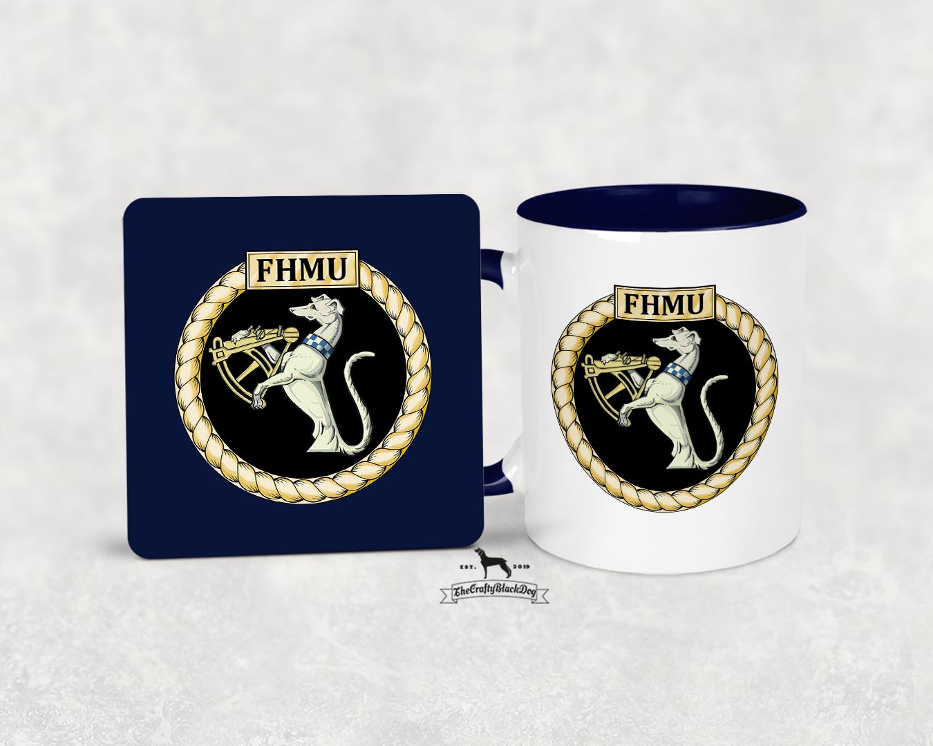 Fleet Hydrographic Meteorological Unit FHMU - MUG and COASTER SET