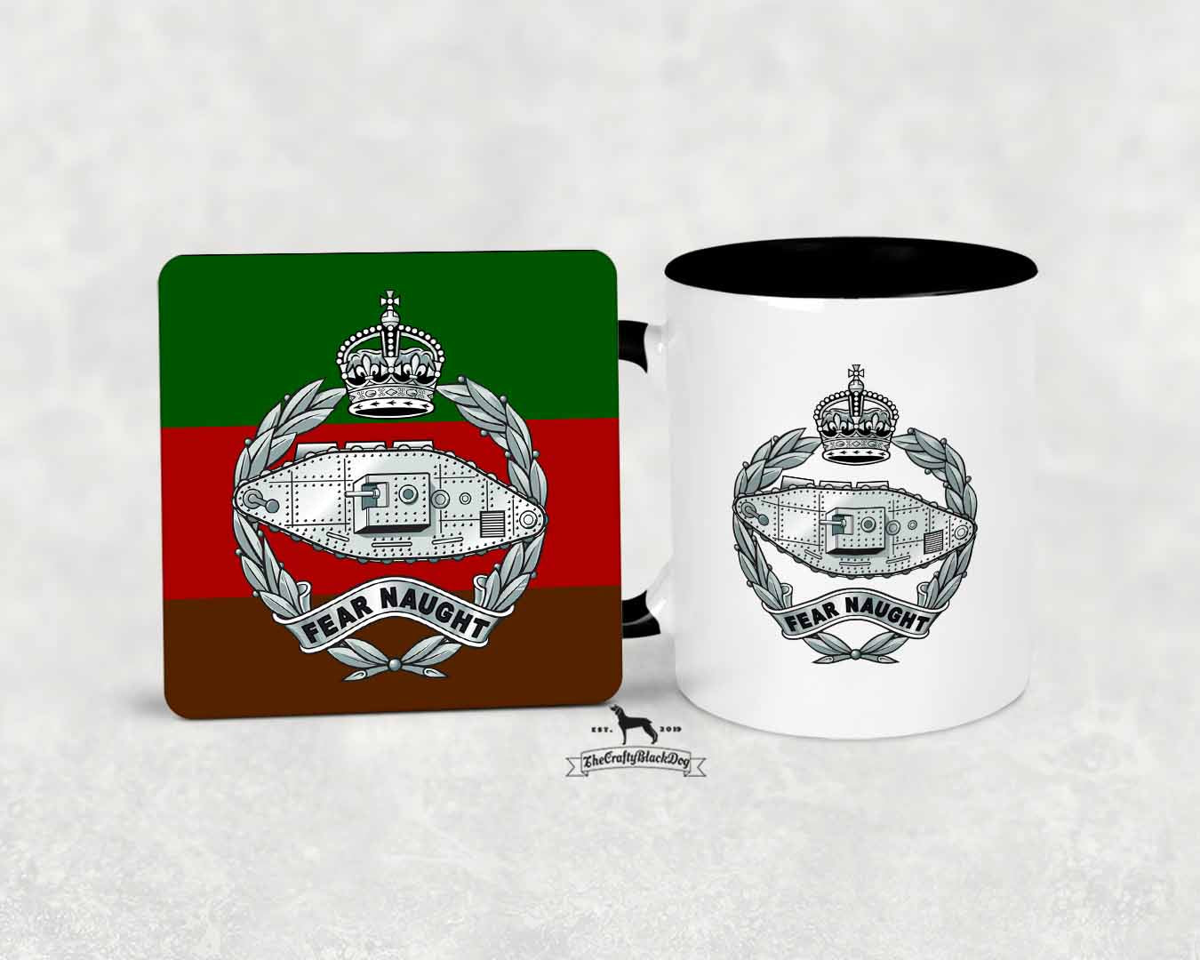 Royal Tank Regiment - MUG and COASTER SET KC
