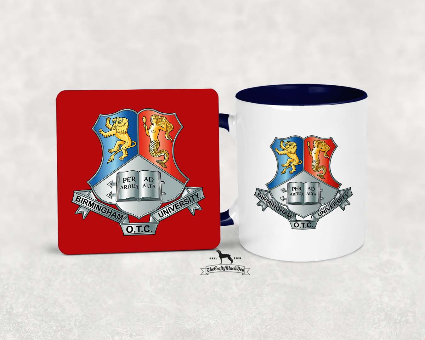 Birmingham University OTC - MUG and COASTER SET