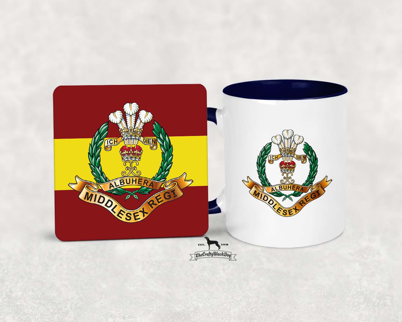 Middlesex Regiment - - MUG and COASTER SET