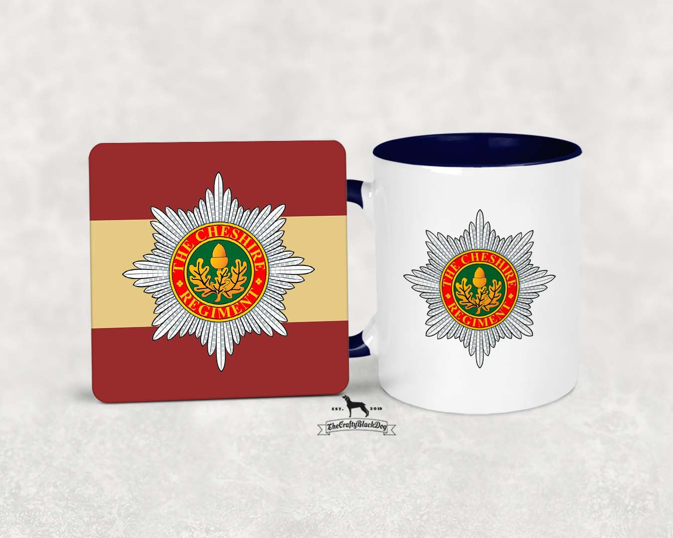 Cheshire Regiment - - MUG and COASTER SET