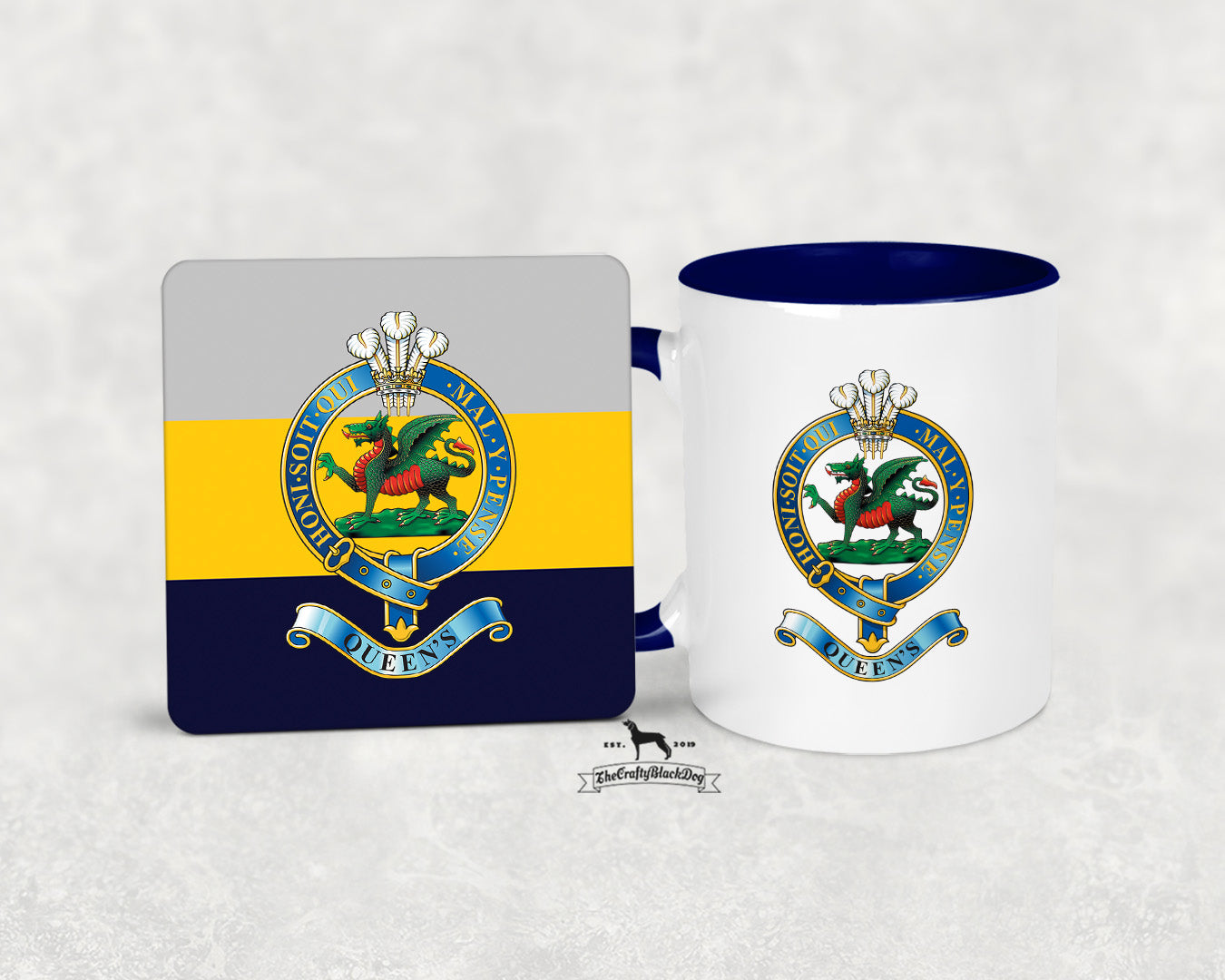 Queen's Regiment - MUG and COASTER SET