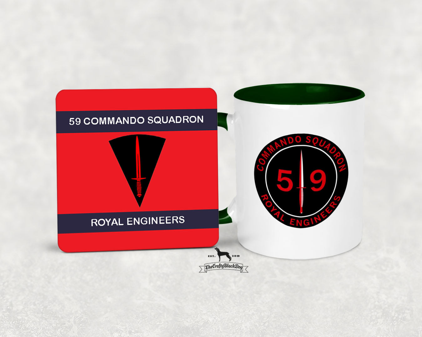 59 Commando RE - Mug And Coaster