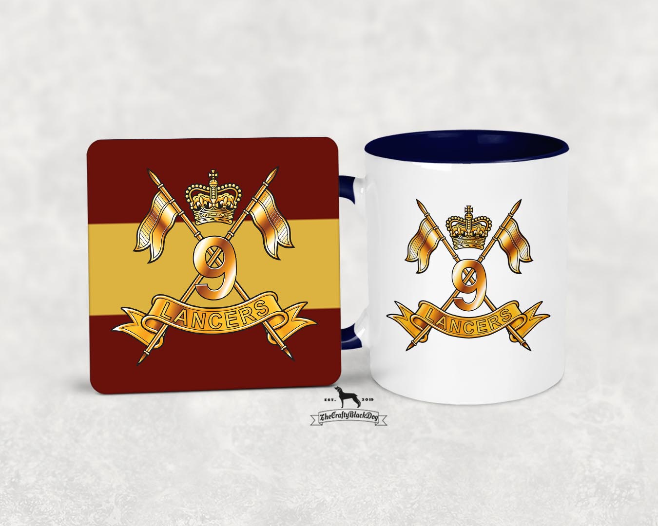 9th Queen's Royal Lancers - Mug And Coaster