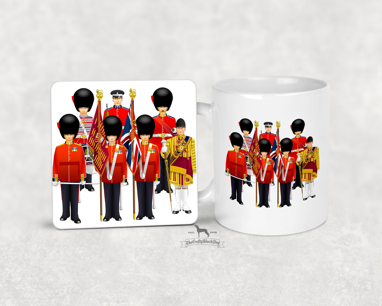 Coldstream Guards - Uniform Mug and Coaster