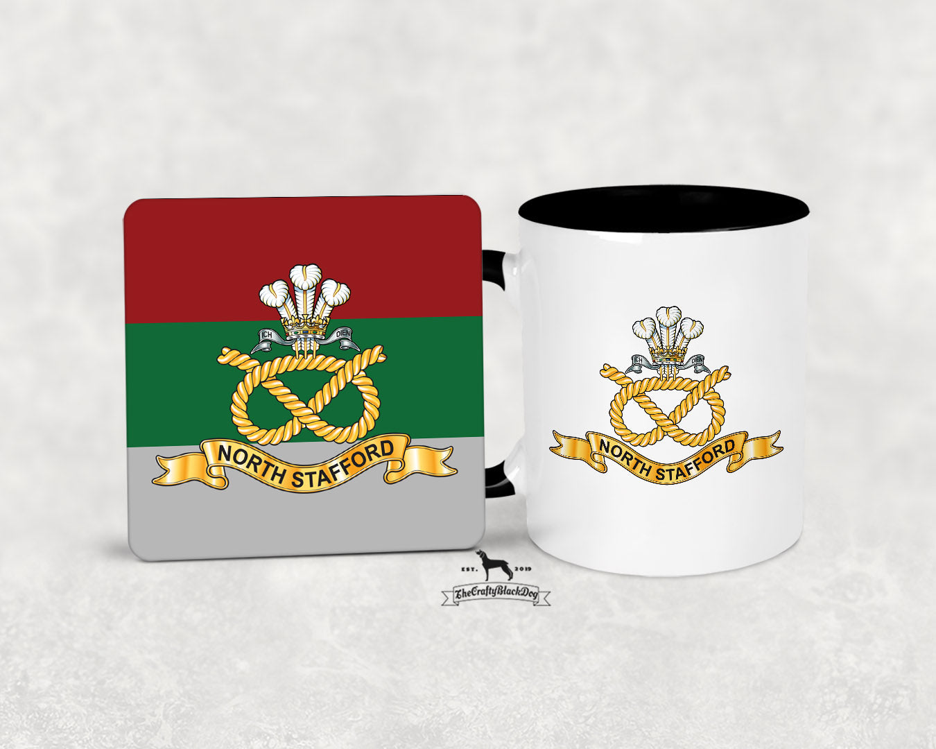 North Staffordshire Regiment - Mug And Coaster