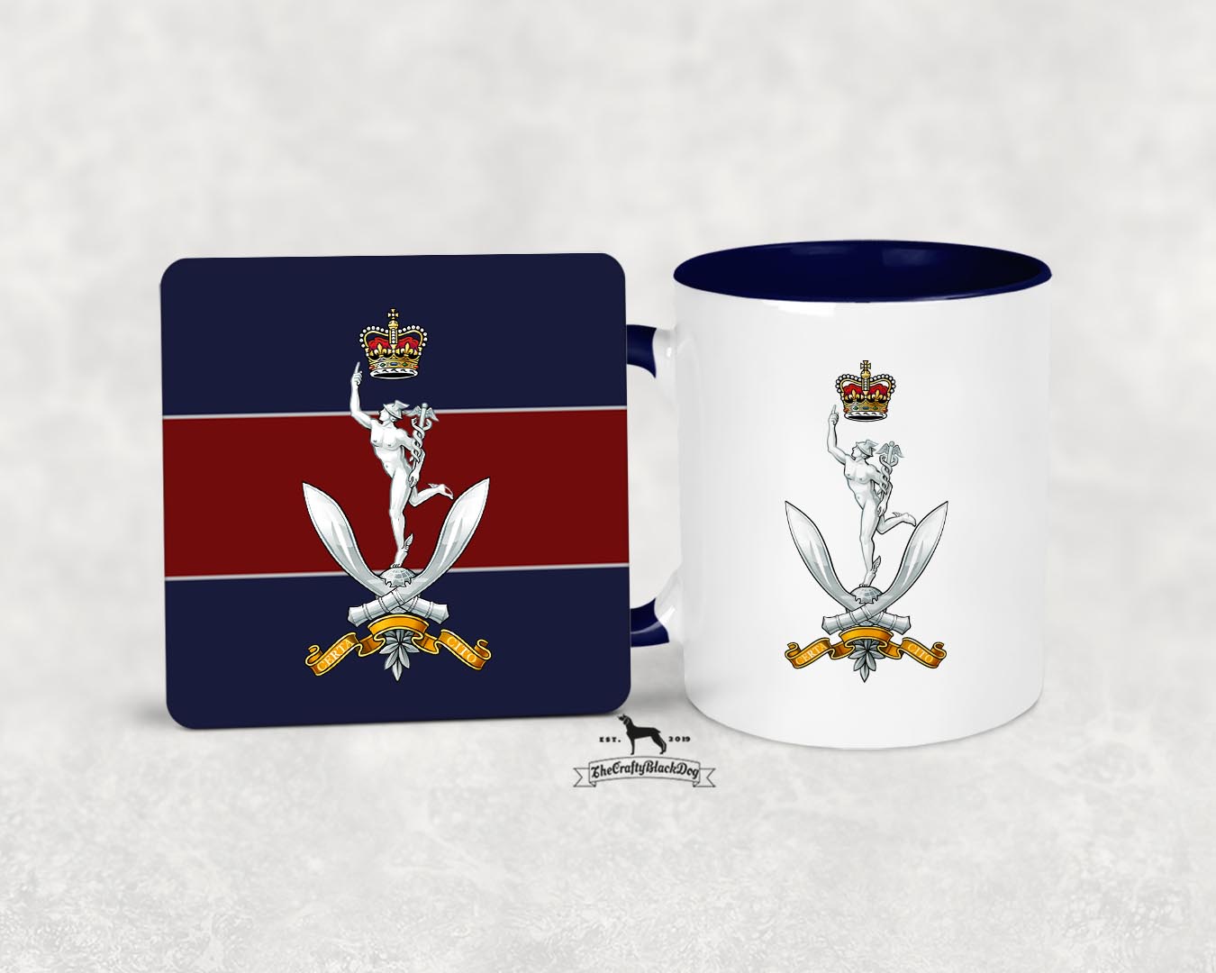 Queen's Gurkha Signals - Mug And Coaster