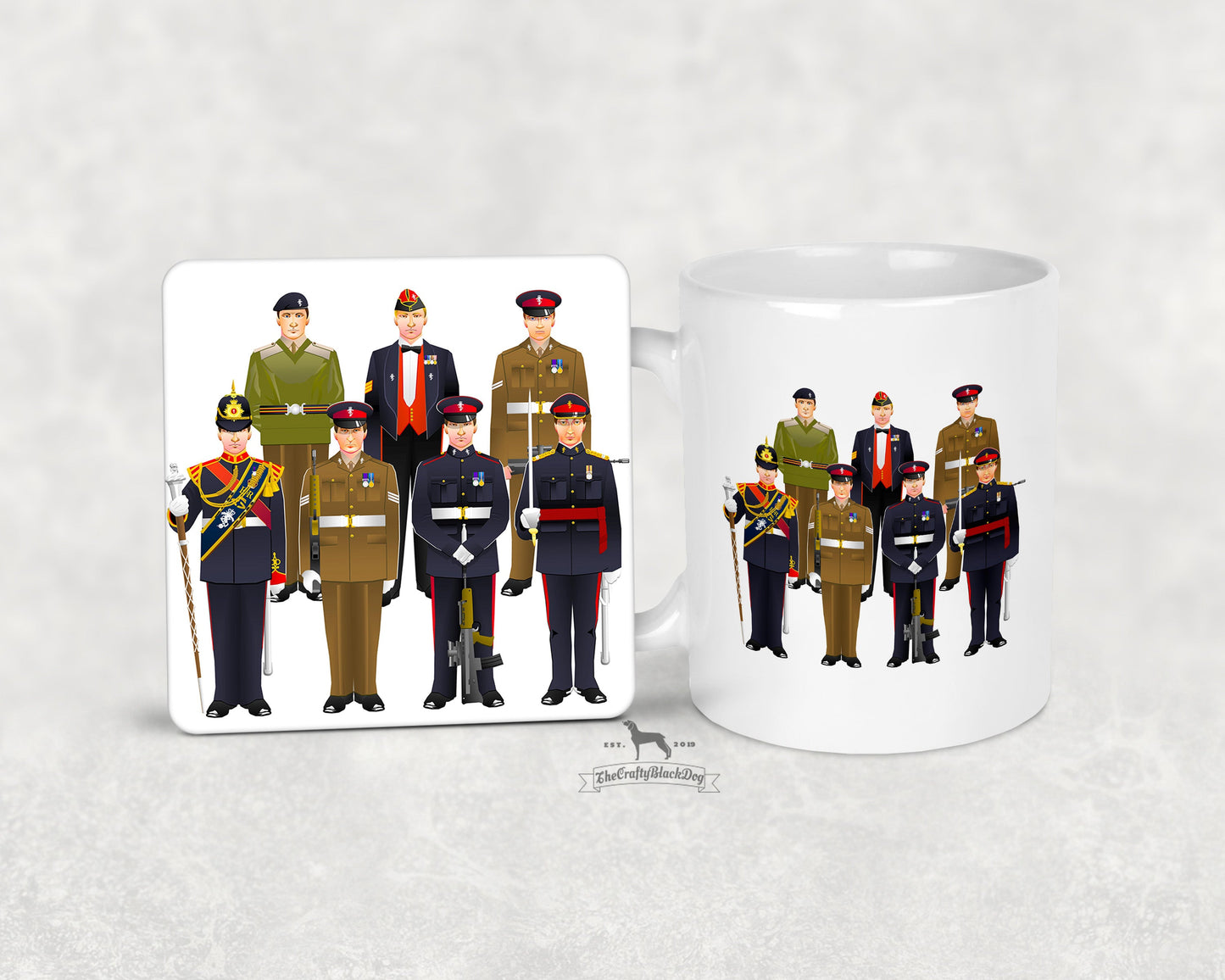 Royal Electrical and Mechanical Engineers - Uniform Mug and Coaster