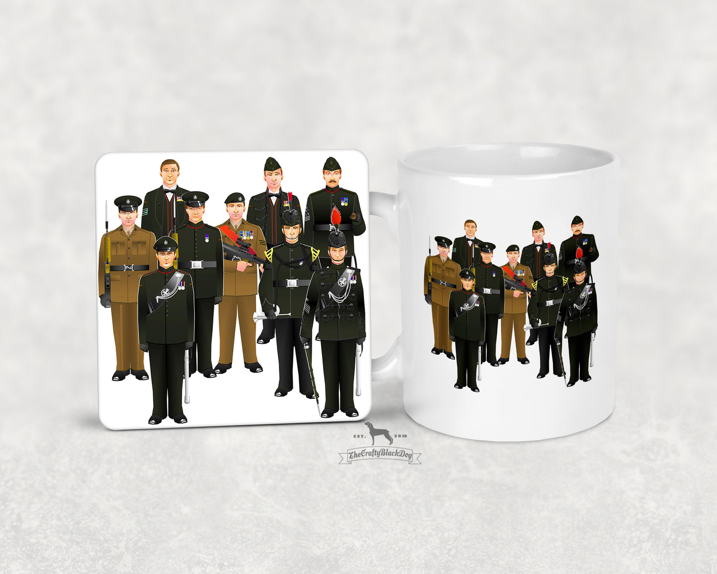Royal Green Jackets - Uniform Mug and Coaster
