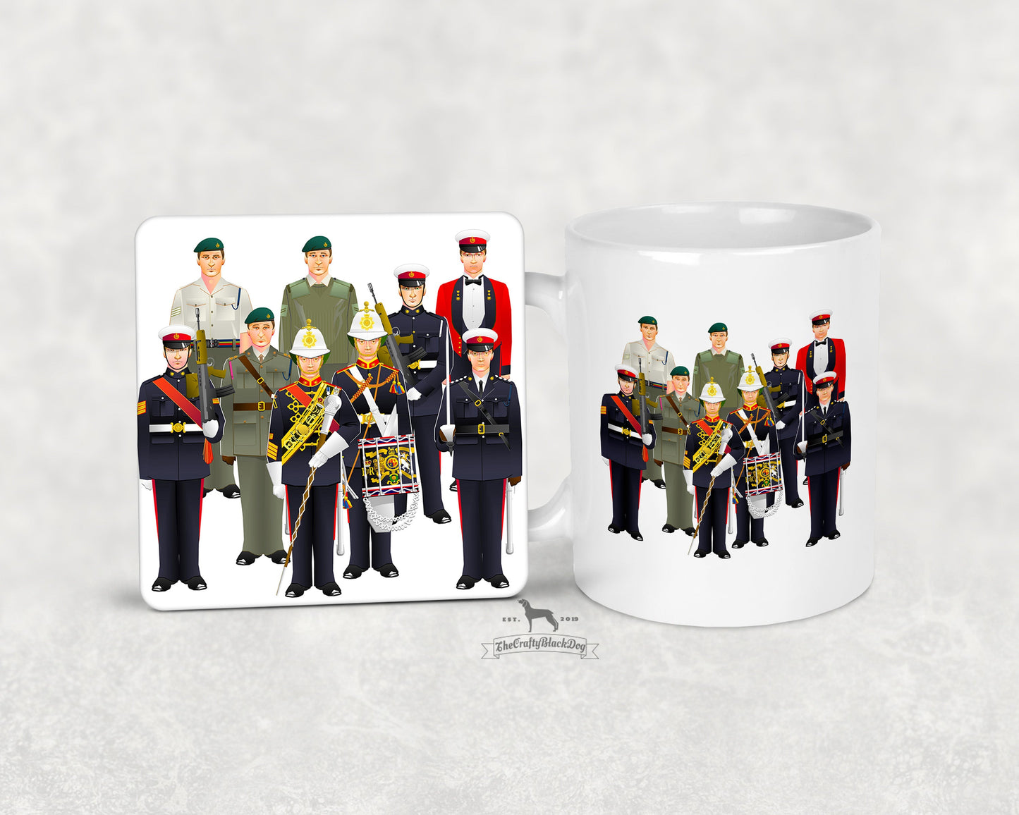Royal Marines Corps Crest - Uniform Mug and Coaster