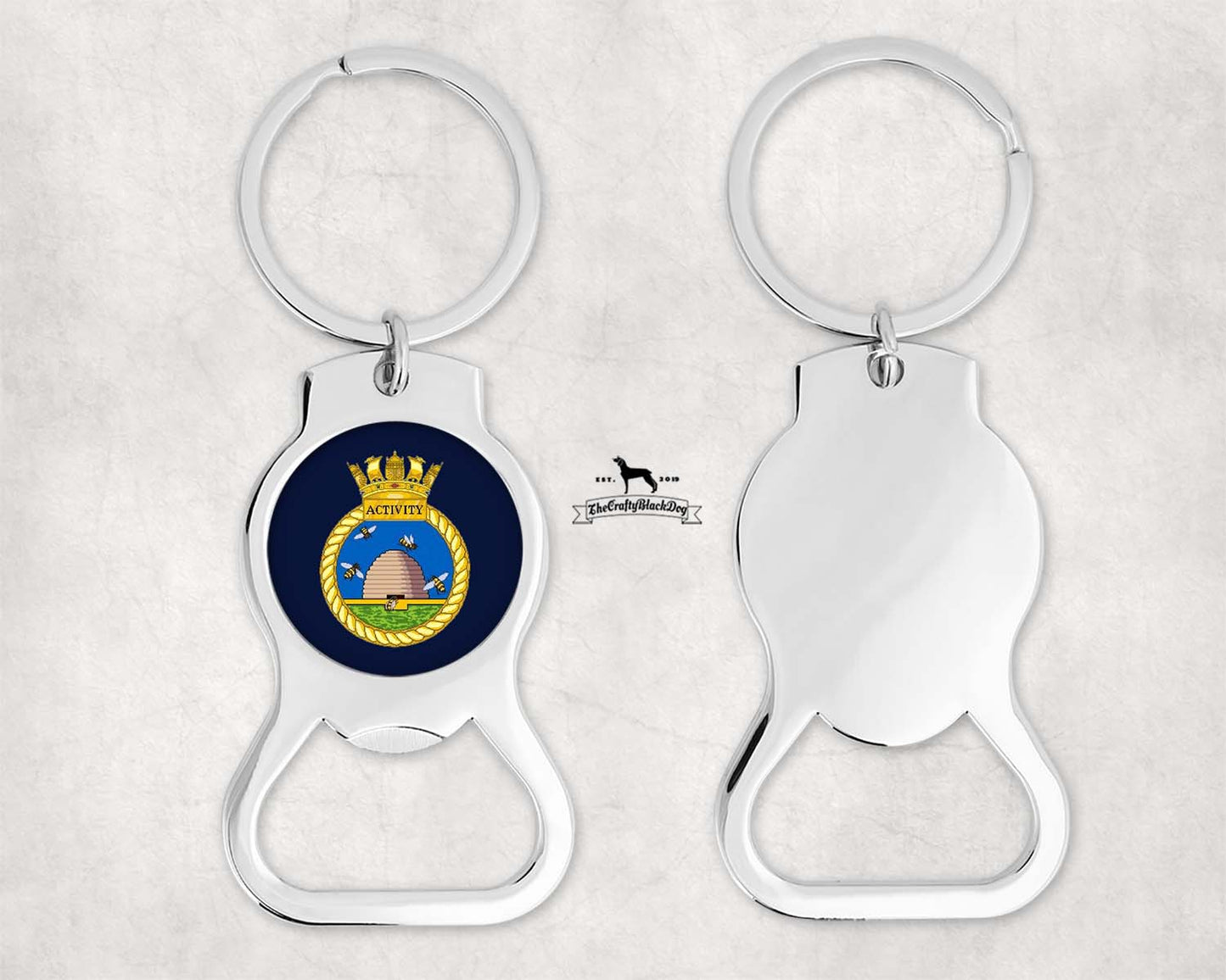HMS Activity - Bottle Opener Keyring