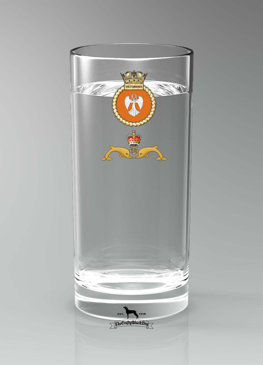 HMS Victorious - Straight Gin/Mixer/Water Glass