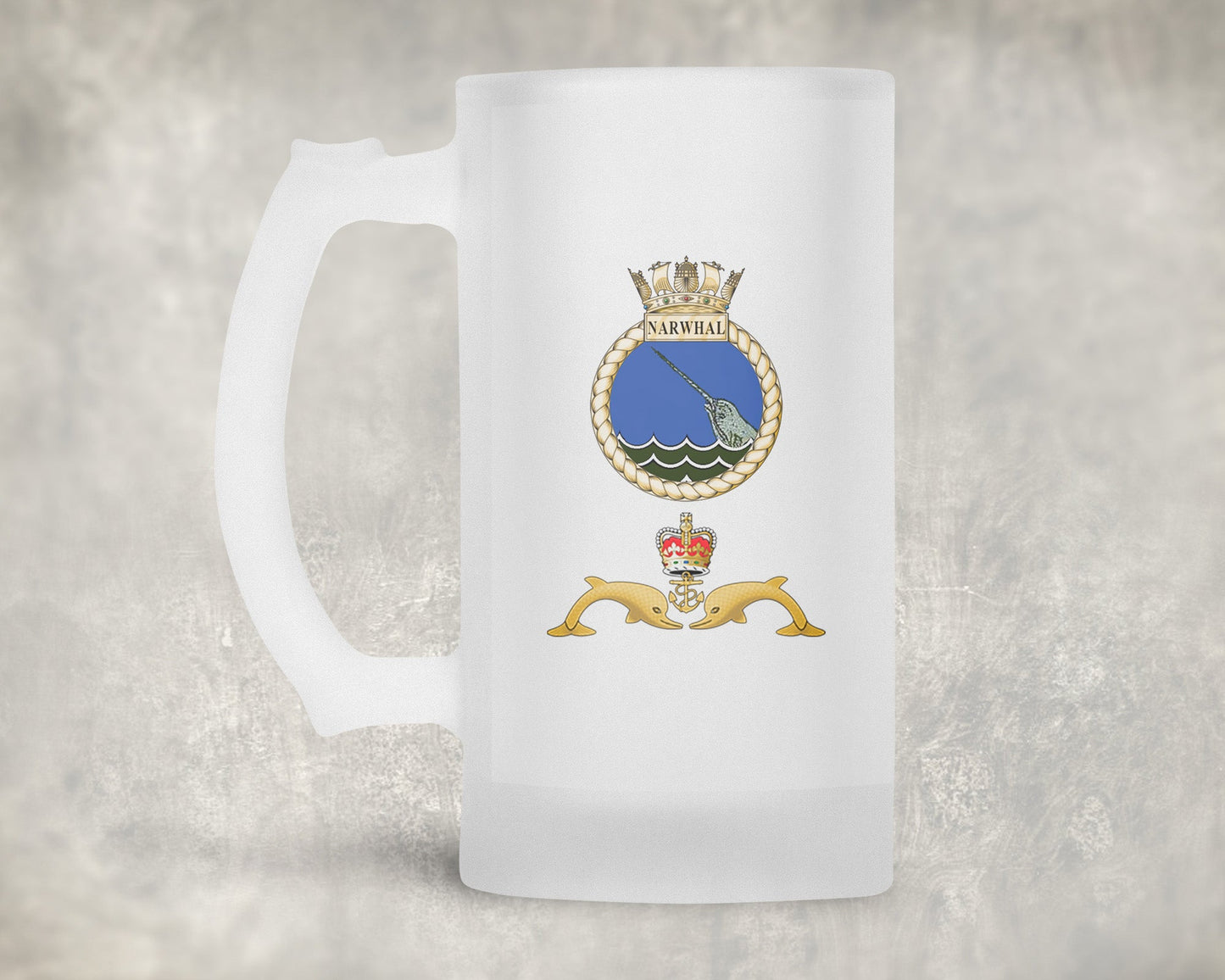 HMS Narwhal - Frosted Stein/Tankard/Beer Mug - Frosted Stein/Tankard/Beer Mug
