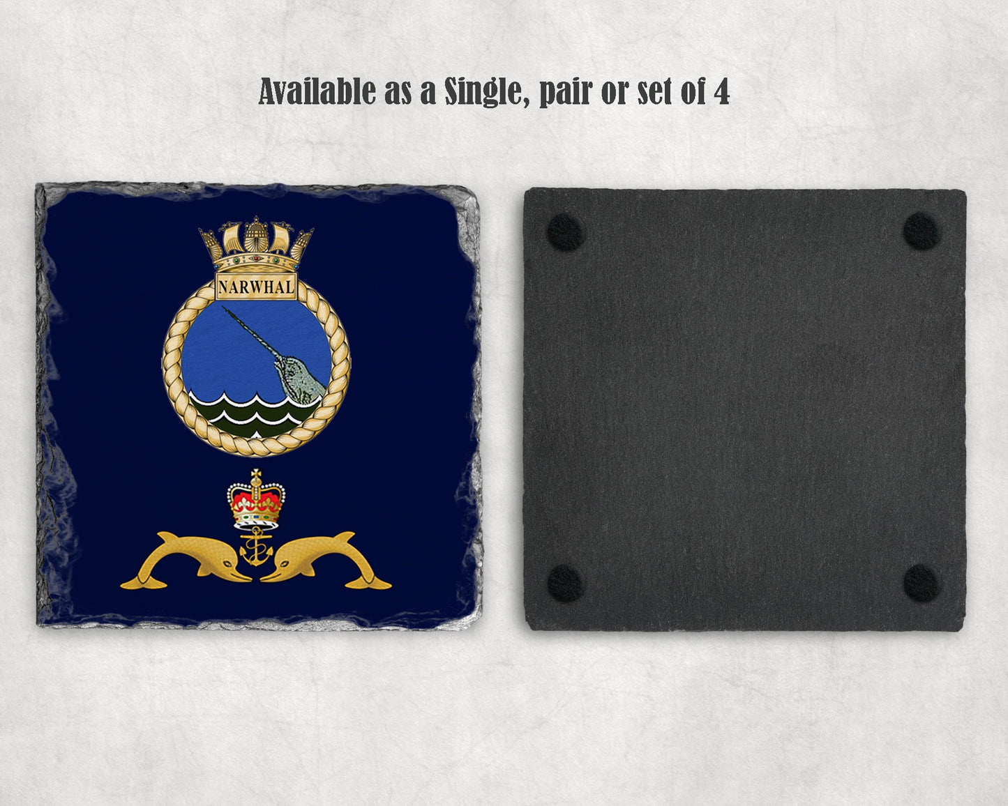 HMS Narwhal - Slate Coaster