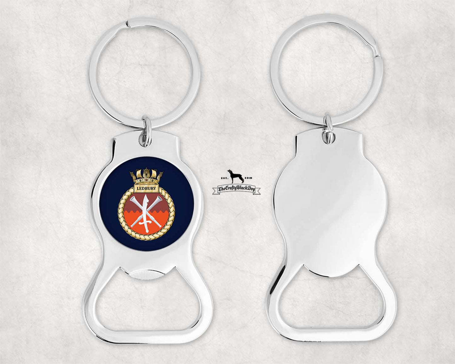 HMS Ledbury - Bottle Opener Keyring