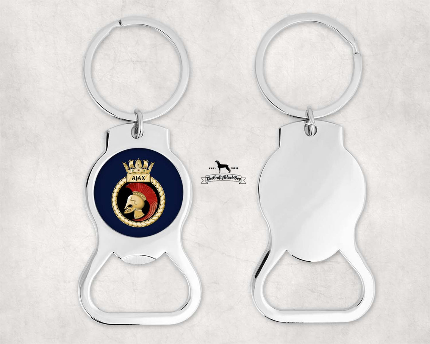 HMS Ajax - Bottle Opener Keyring