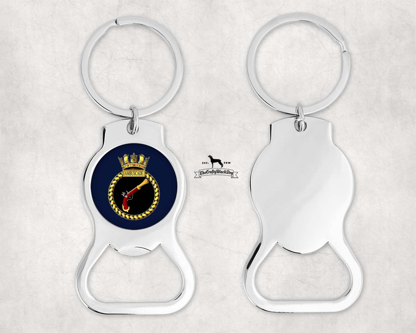 HMS Ambuscade - Bottle Opener Keyring