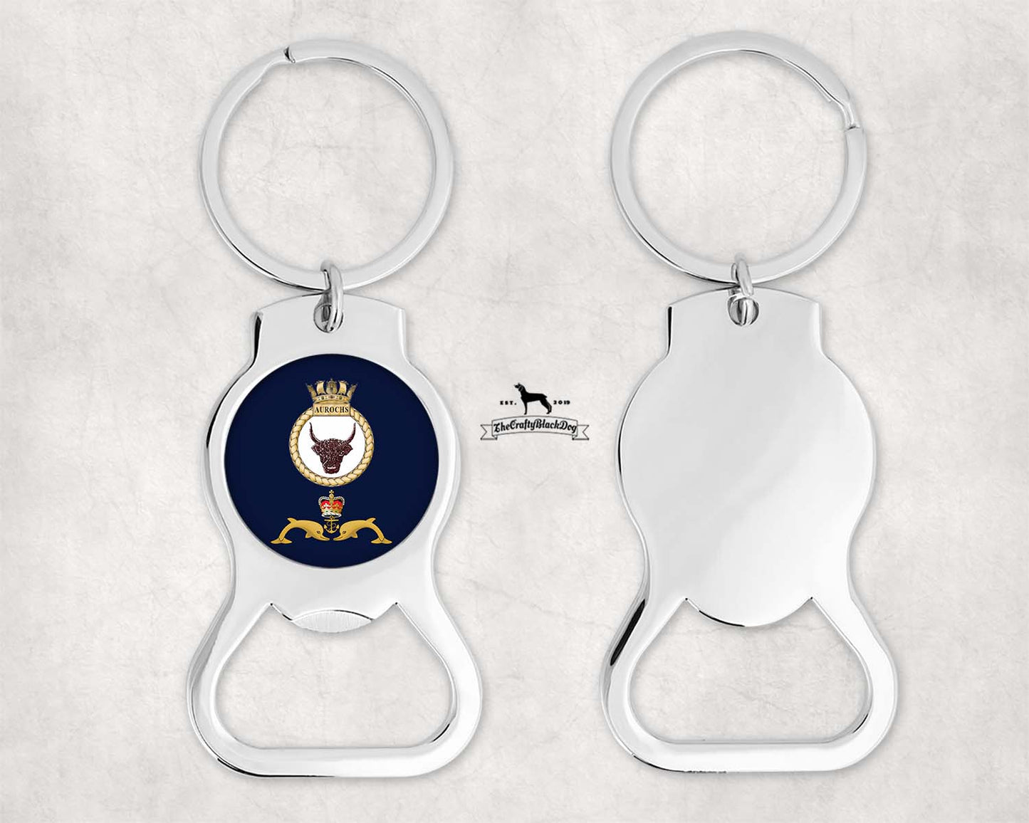 HMS Aurochs - Bottle Opener Keyring