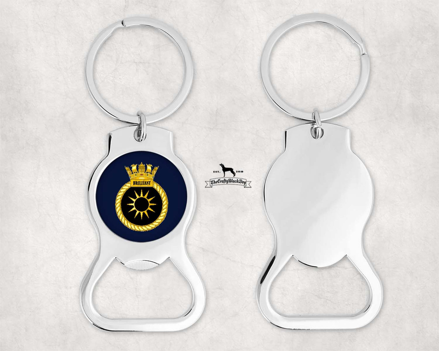 HMS Brilliant - Bottle Opener Keyring