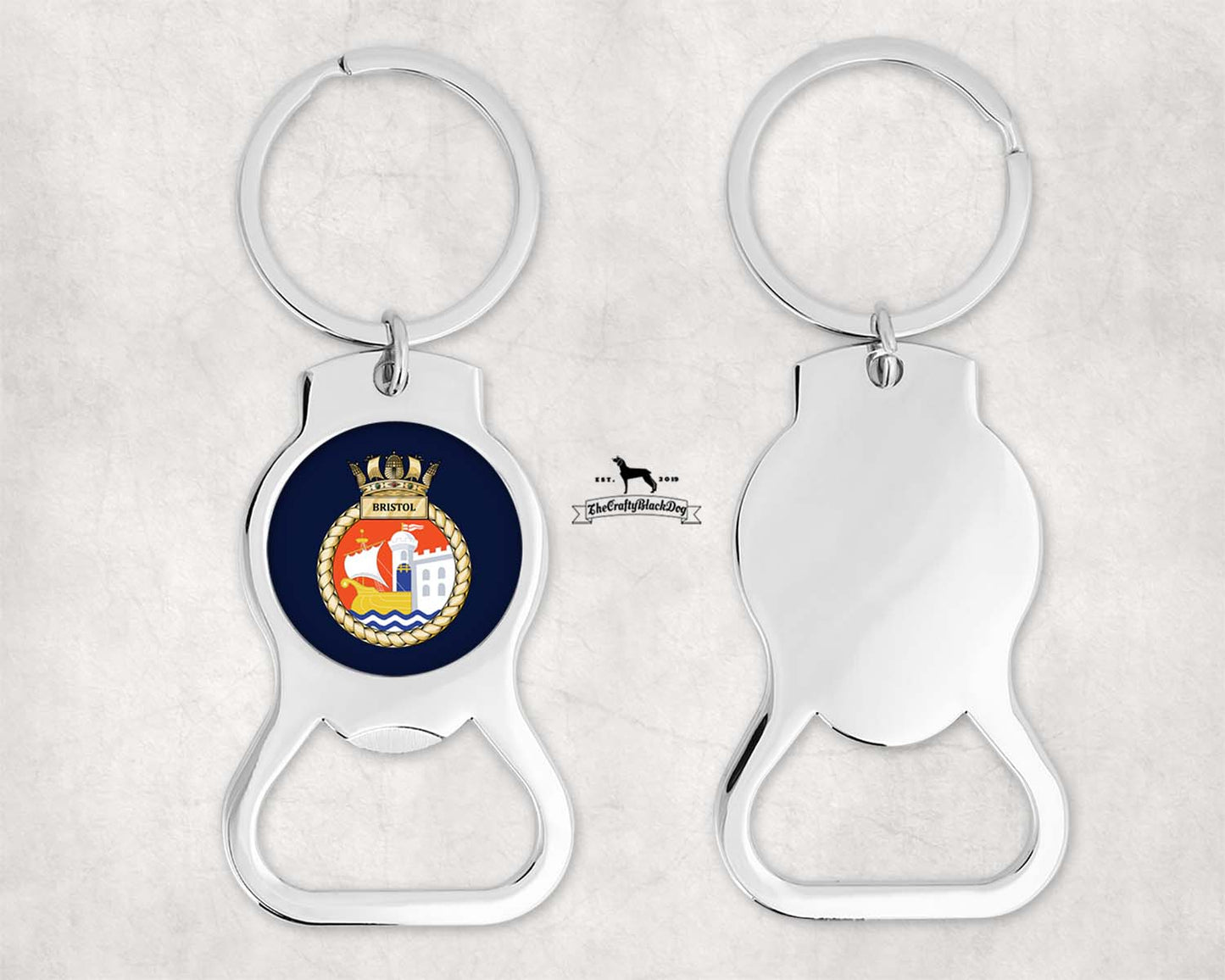 HMS Bristol - Bottle Opener Keyring