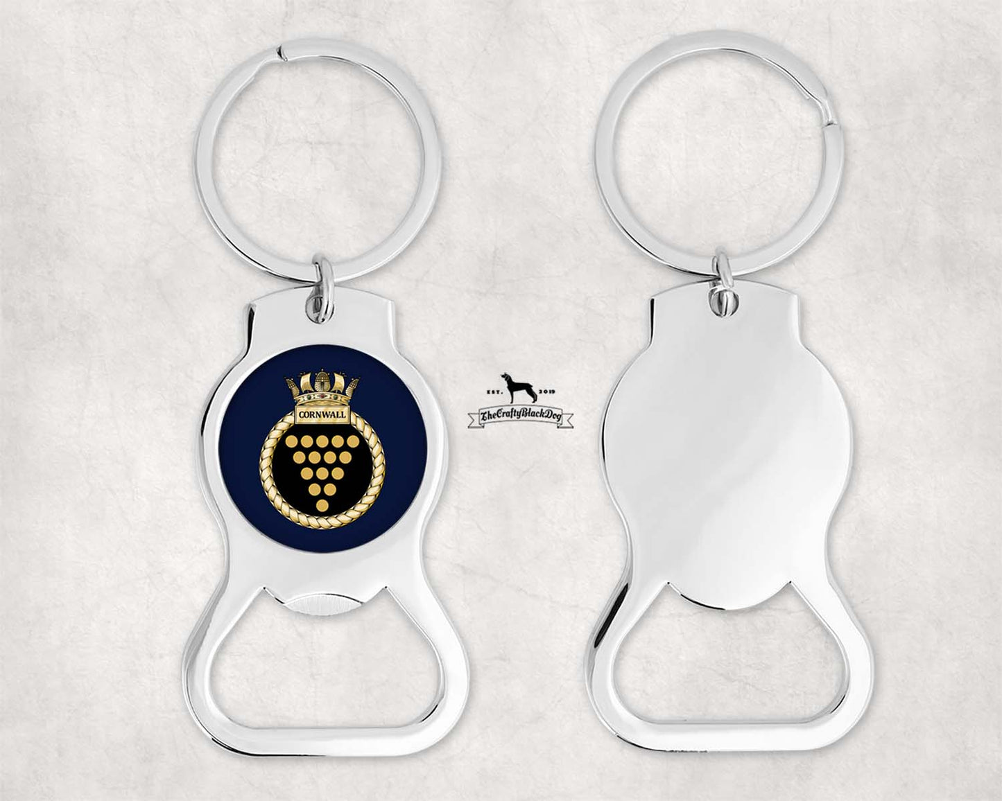HMS Cornwall - Bottle Opener Keyring