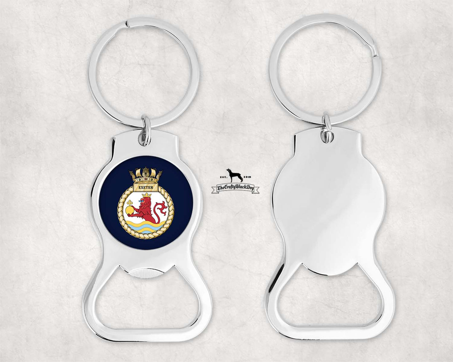 HMS Exeter - Bottle Opener Keyring