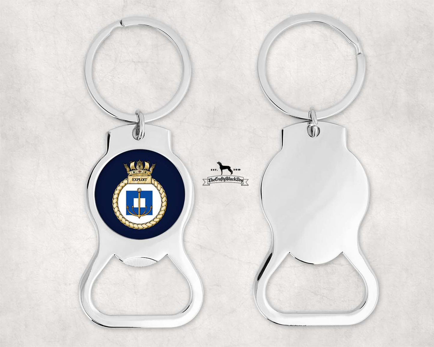 HMS Exploit - Bottle Opener Keyring